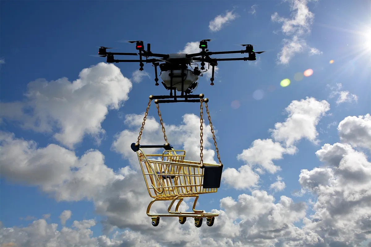 drone, logistics drone, package drone, unmanned, aircraft, shopping, delivery, future, amazon, drone, drone, drone, drone, drone, delivery, delivery, amazon