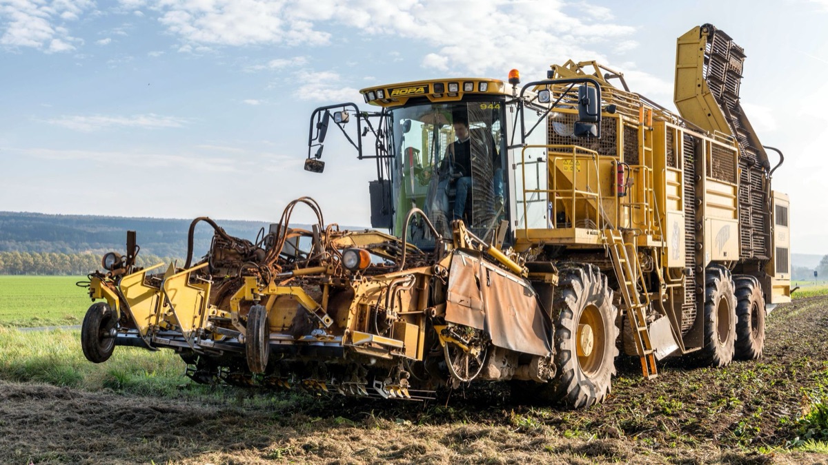 Tecnología agrícola moderna en el campo