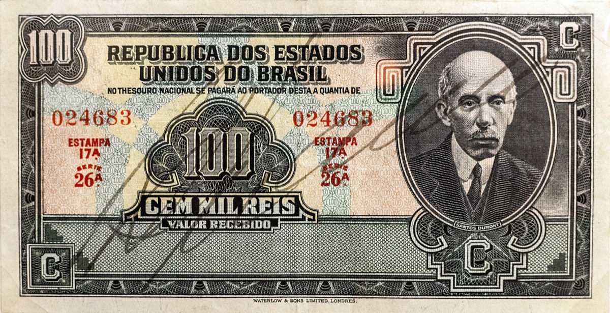 Brazilian Real banknotes representing economic trends