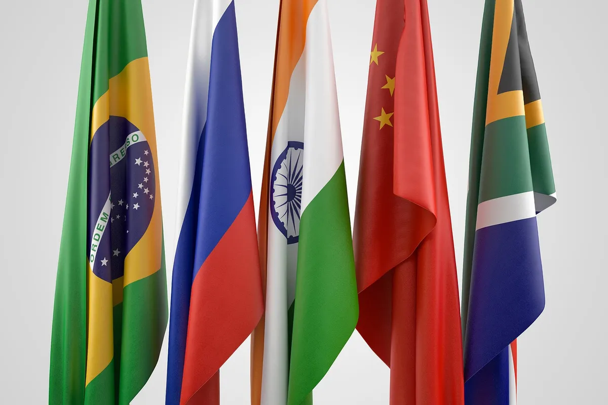 flag, china, brazil, russia, south africa, south, africa, brics, partnership, communication, community, cooperation, politics, 3d, render, 3d illustration, 3d r
