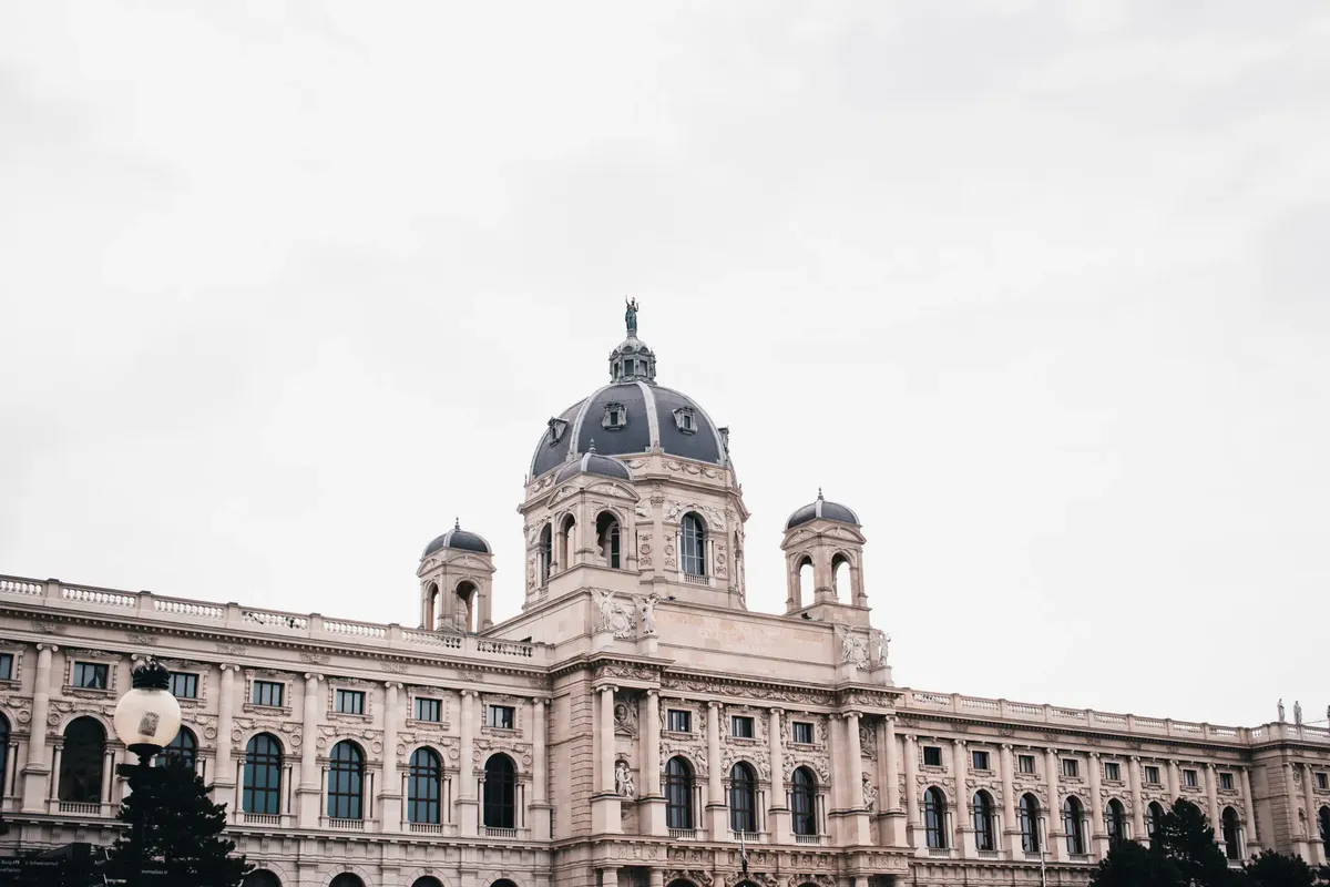 Stunning view of the Natural History Museum in Vienna with its iconic architecture.