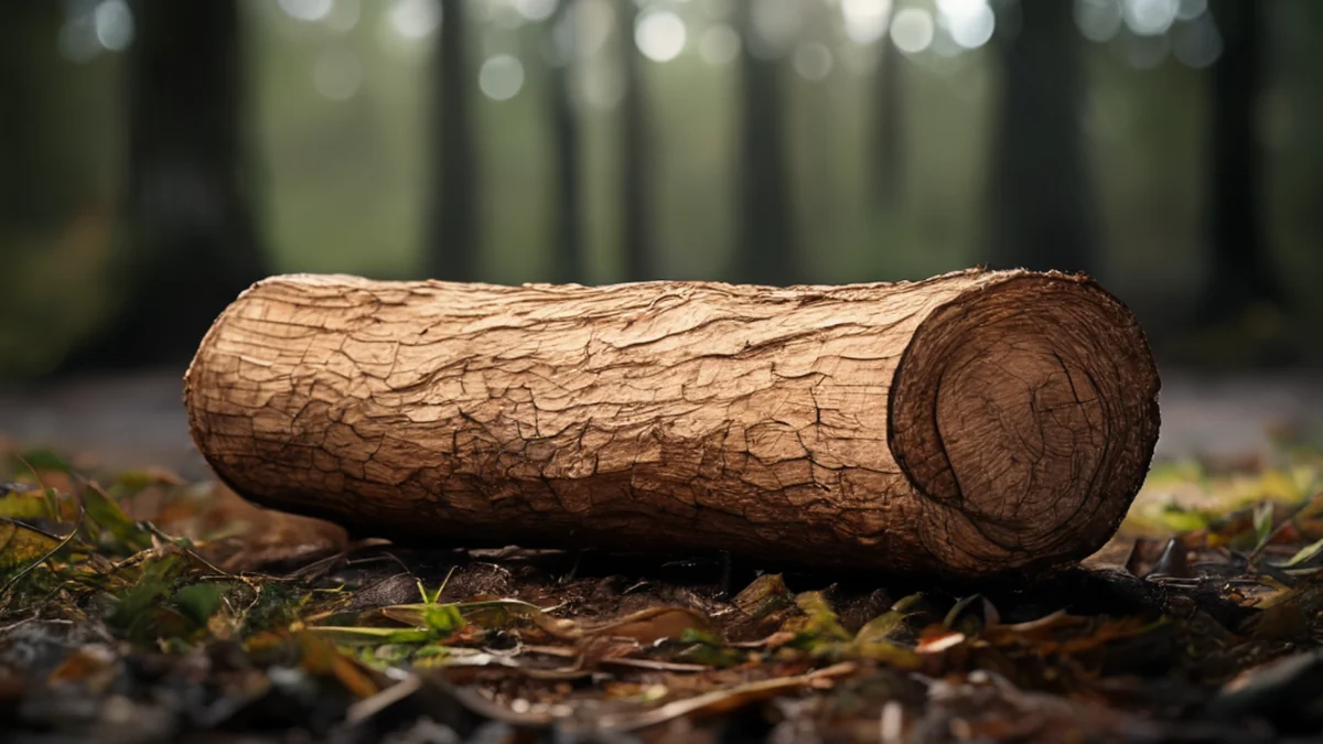 Une photo d'un tronc de cèdre montrant sa texture naturelle et ses lignes.
