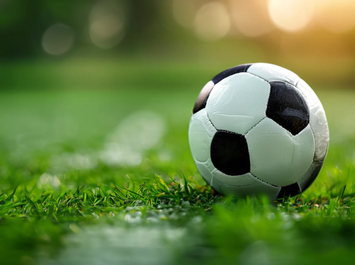 soccer ball on grass field